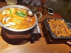 泡菜肥牛部队锅-春熙台韩国料理·章鱼肥牛(西丽店)