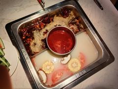 经典牛油辣拼骨汤-渝利重庆火锅