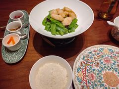 云南鸡枞菌小炒鲜虾滑-觅唐MITONG(鸟巢店)