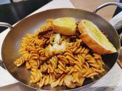 黑椒蘑菇熏肉意大利螺纹粉-托斯卡纳烘焙意大利餐厅(五天地店)