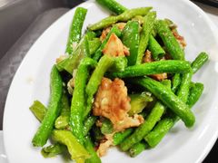 豆角炒肉-深圳大学城荔园一食堂(校园路)
