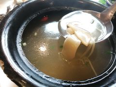 野山菌汤-金杏·粘卷子 烤鸭 农家菜