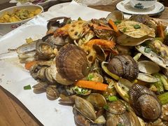 -东来菜馆•手抓海鲜家常菜•海鲜锅贴(鸽子窝店)