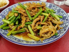 肉丝蒜苗-北大地皖峰饭馆