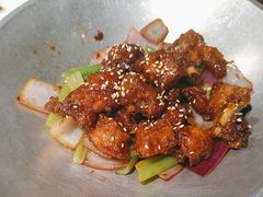 蒜香蜜汁排骨-绿茶餐厅(壹方天地店)