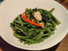 秘制虾酱炒空心菜-帕蓝·暹罗料理(大学路店)