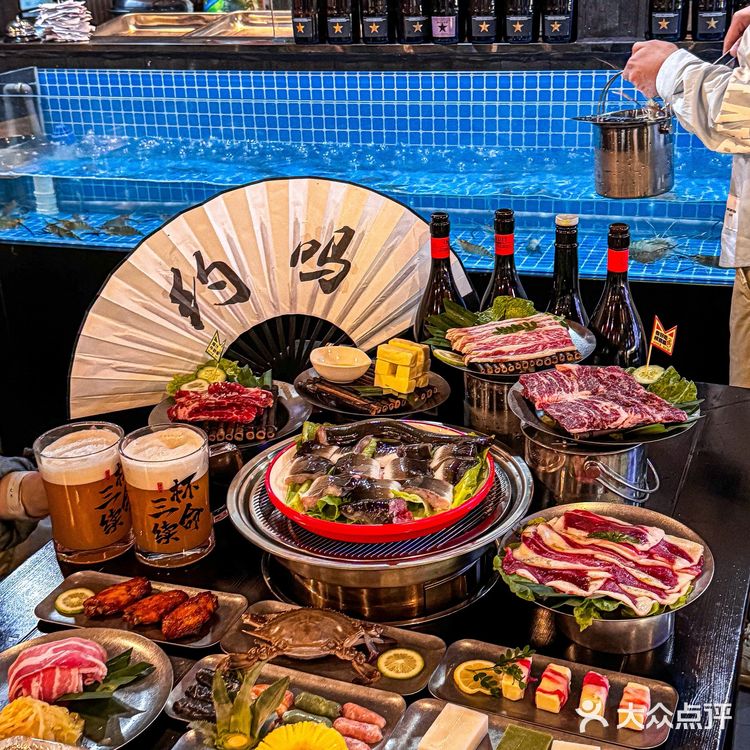 隐藏在一家烤肉店的小酒馆 余姚！吃到了曼谷同款流水虾！