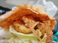 -小红车炸蛋葱油饼