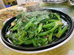 啫啫虾酱芥兰片-肥姐美食(同福中路店)