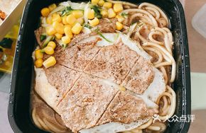 Pan-Seared Tenderloin Iron Plate Noodles