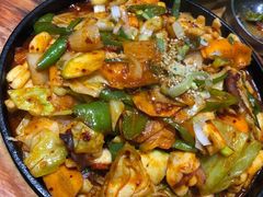 辣炒鱿鱼-全州豆芽汤饭