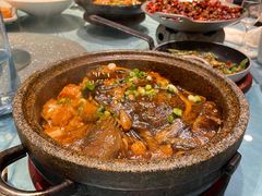 -海派美食·家宴海鲜青岛菜·石锅鲽鱼头(东方城店)