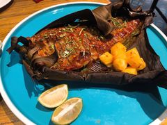 蕉叶柠檬烤鮰鱼-中8楼风尚云南菜(颐堤港店)