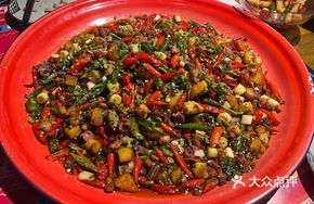 Large Plate Pork Liver Jumping Chicken