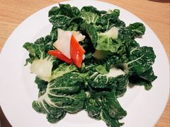 奶白菜炝北极贝-连鹭海鲜·海肠捞饭·海胆饭(星海店)