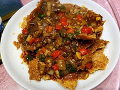 虾酱扒锅巴-又见炊烟私房菜(敬亭路店)