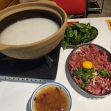 白粥煮牛肉真的好吃！