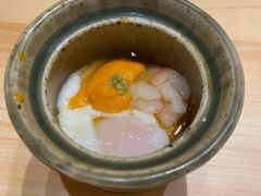 温泉蛋拌富士山白虾海胆-鮨青(恒基名人购物中心店)