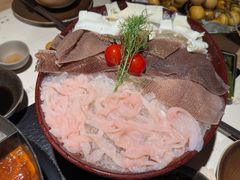 黄喉鸭肠毛肚三拼-山缓缓火锅(上海闵行龙湖店)