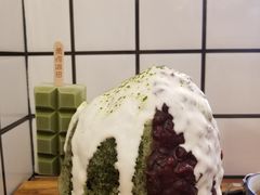 抹茶生乳かき氷-WONDER ICE 萬得冰田(建設路总店)