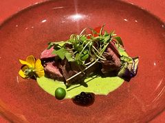 轻烤羊里脊搭配青豆泥-莫里·意大利餐厅(K-lab店)