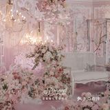 春季必选🌸樱花浪漫的欧式古堡，粉色纯洁梦幻婚礼