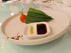 白灼秋葵-申粤轩酒楼·三十年粤菜经典(丁香花园店)