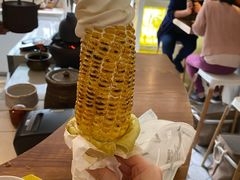 烤玉米冰tea凌-茶是一枝花泡茶店