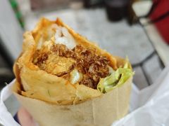 -小红车炸蛋葱油饼