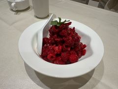 天然蜂蜜拌树莓-吉林省林业宾馆-餐厅
