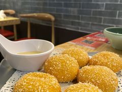 雪花南瓜饼-麻田会 ·鲜活现烹·牛蛙火锅(珠江新城维家思广场店)