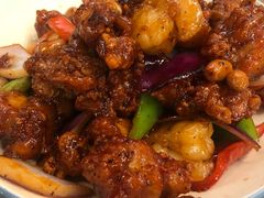 椒香虾仁爆鸡球-陈傻子餐厅(世纪都会店)