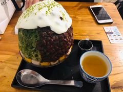抹茶生乳かき氷-WONDER ICE 萬得冰田(建設路总店)