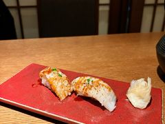 火炙比目鱼边寿司-水之惠鲜鱼料理(王府大街店)