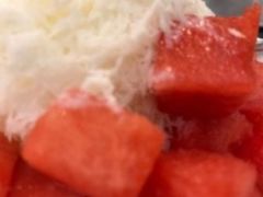 西瓜雪紋奶冰-晶晶甜品(发昌大厦店)