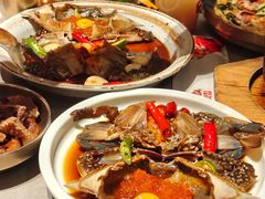 草家招牌酱油蟹-草家酱蟹炭火烤肉店(珲春南路一店)