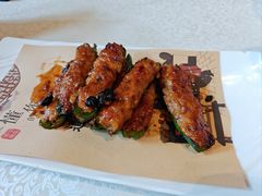 煎椒酿肉-老莞家私房菜-超级鱼头佛跳墙