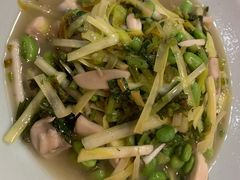 雪菜蘑菇毛豆-丁记盐蘸牛肉·新杭菜(河东路店)