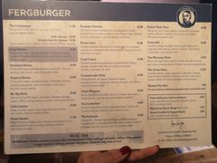 菜单-Fergburger(皇后镇店)