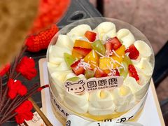 -圆鹿鹿·鲜果半糖蛋糕(常平店)