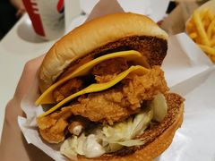 脏脏芝士大虾鸡腿堡-肯德基(大剧院店)