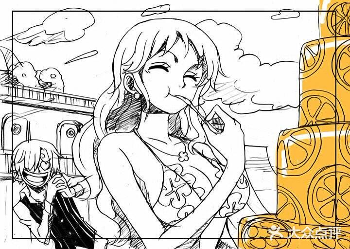 漫迷们！海贼速描插画创意之作[礼花]不一样的温馨