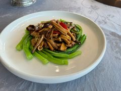 广东菜心炒菌菇-1921餐厅.精选.浙味(一线西湖湖景店)