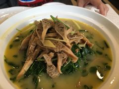 金花菜炒蚌肉-阿婆农家菜(车墩店)