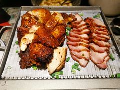 绿茶葱香烤鸡烤肉合拼-绿茶餐厅(乐峰广场店)