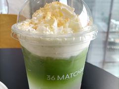 啵啵抹茶椰青-36抹茶·千层与鲜果茶(欢乐海岸店)