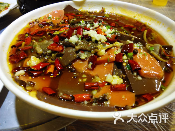 码头记忆重庆老火锅毛血旺图片 - 第1张