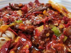 -歹歹的加个面过油肉拌面
