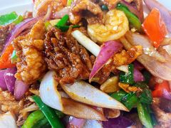 香葱爆三样-天天初二·天津传统捞面·天津特色菜(凌奥总店)