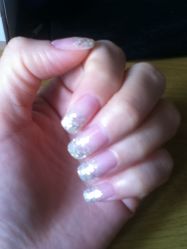 珍珠色亮片软光疗-A-Best nail UP时尚美甲沙龙